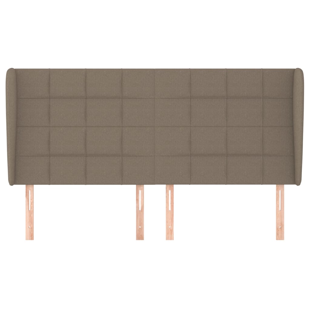 Κεφαλάρι με Πτερύγια Taupe 183x23x118/128 εκ. Υφασμάτινο