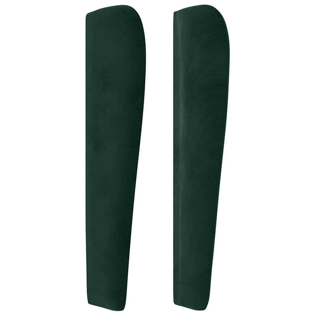 Κεφαλάρι με Πτερύγια Σκούρο Πράσινο 103x23x118/128εκ. Βελούδινο - Pakobazaar