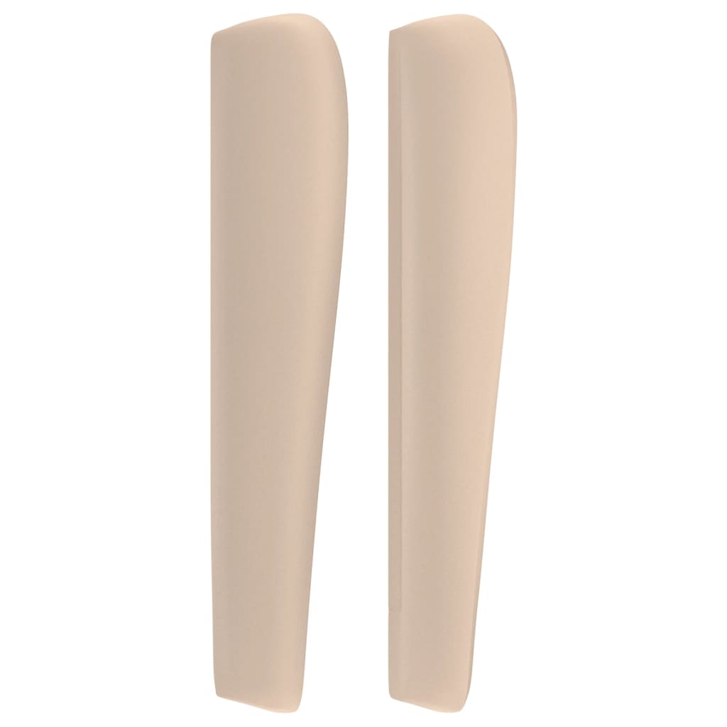 Κεφαλάρι με Πτερύγια Καπουτσίνο 103x23x118/128 εκ. Συνθ. Δέρμα