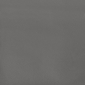 Κεφαλάρι με Πτερύγια Γκρι 163x23x118/128 εκ.Συνθετικό Δέρμα