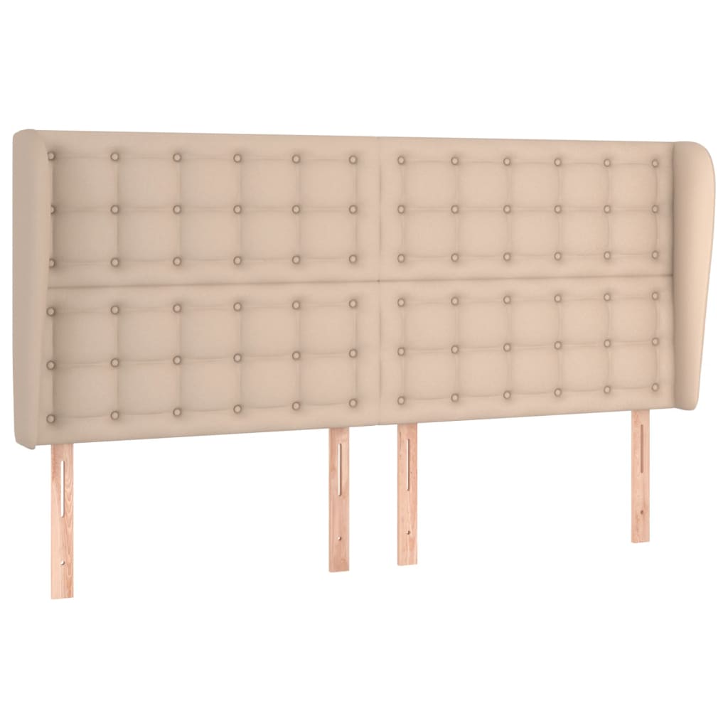 Κεφαλάρι με Πτερύγια Καπουτσίνο 163x23x118/128 εκ. Συνθ. Δέρμα - Pakobazaar