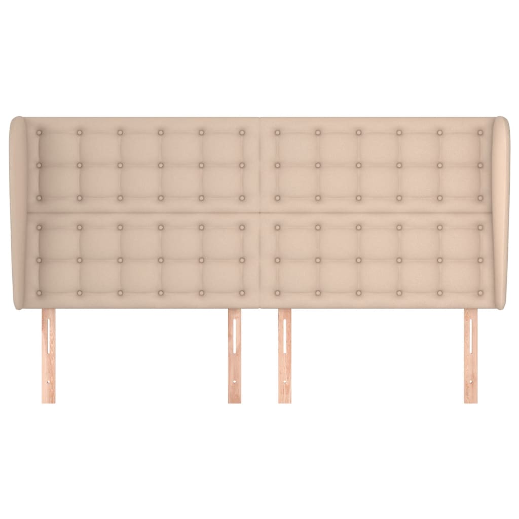 Κεφαλάρι με Πτερύγια Καπουτσίνο 163x23x118/128 εκ. Συνθ. Δέρμα - Pakobazaar