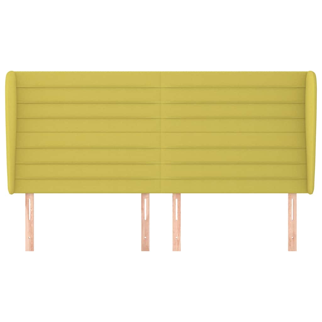 Κεφαλάρι με Πτερύγια Πράσινο 163x23x118/128 εκ. Υφασμάτινο