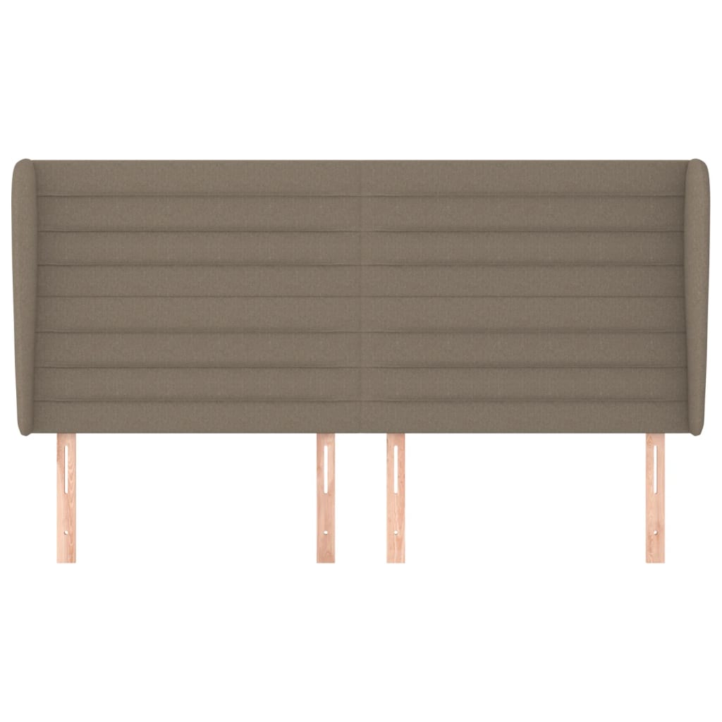 Κεφαλάρι με Πτερύγια Taupe 183x23x118/128 εκ. Υφασμάτινο
