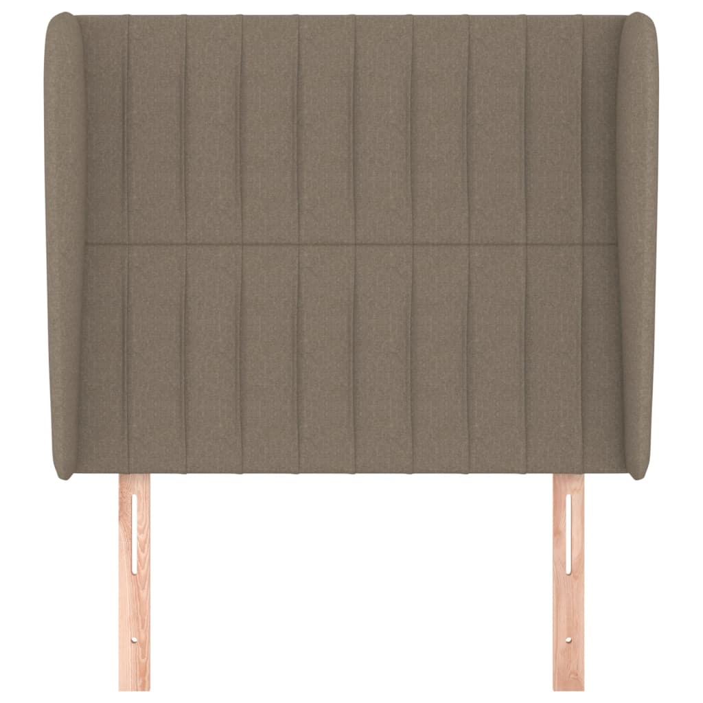 Κεφαλάρι με Πτερύγια Taupe 83x23x118/128 εκ. Υφασμάτινο