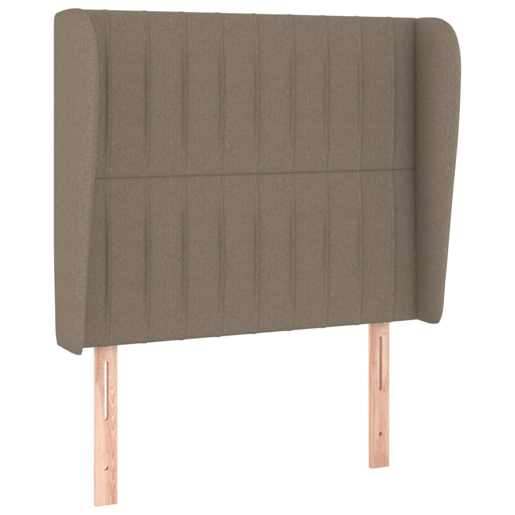 Κεφαλάρι με Πτερύγια Taupe 103x23x118/128 εκ. Υφασμάτινο - Pakobazaar