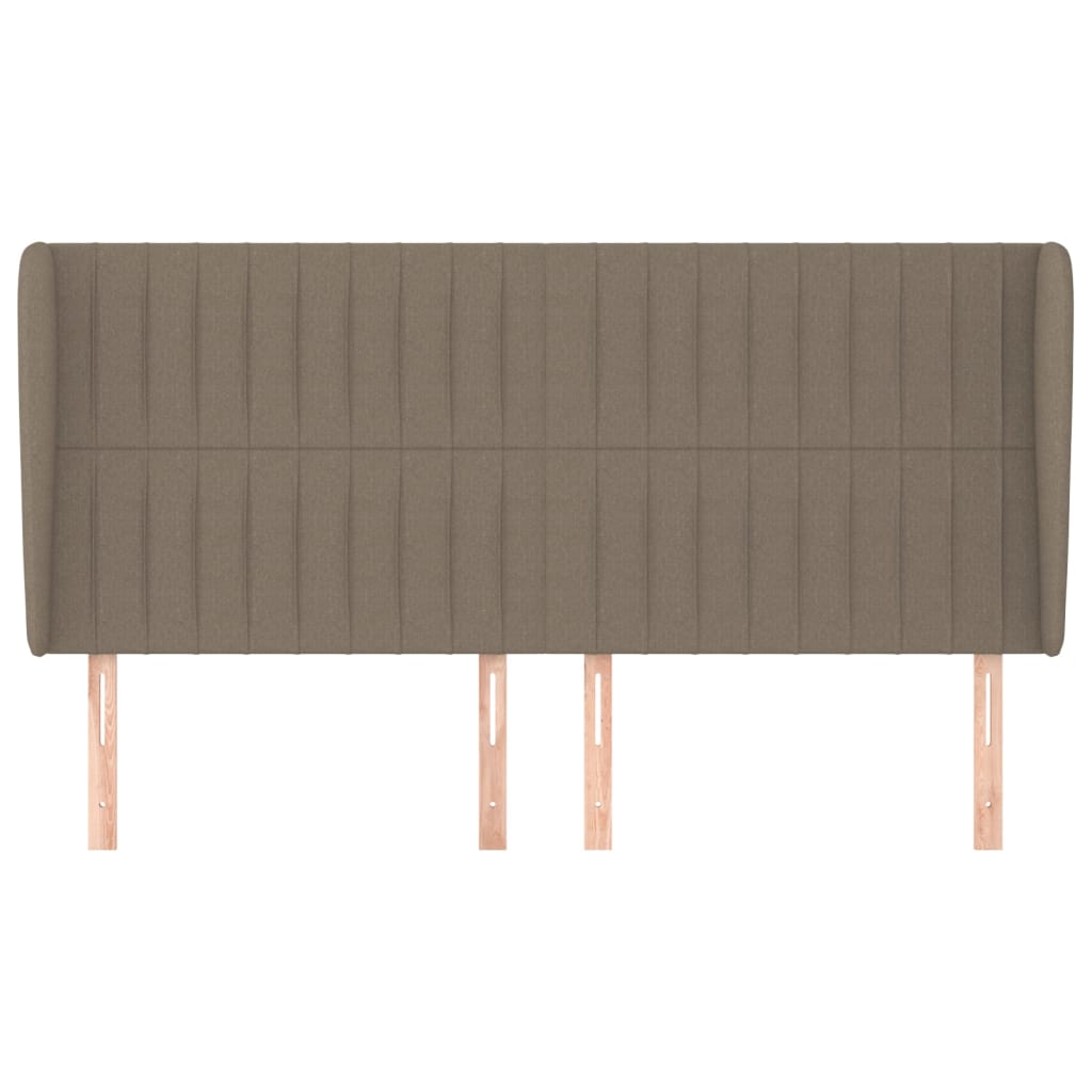 Κεφαλάρι με Πτερύγια Taupe 163x23x118/128 εκ. Υφασμάτινο