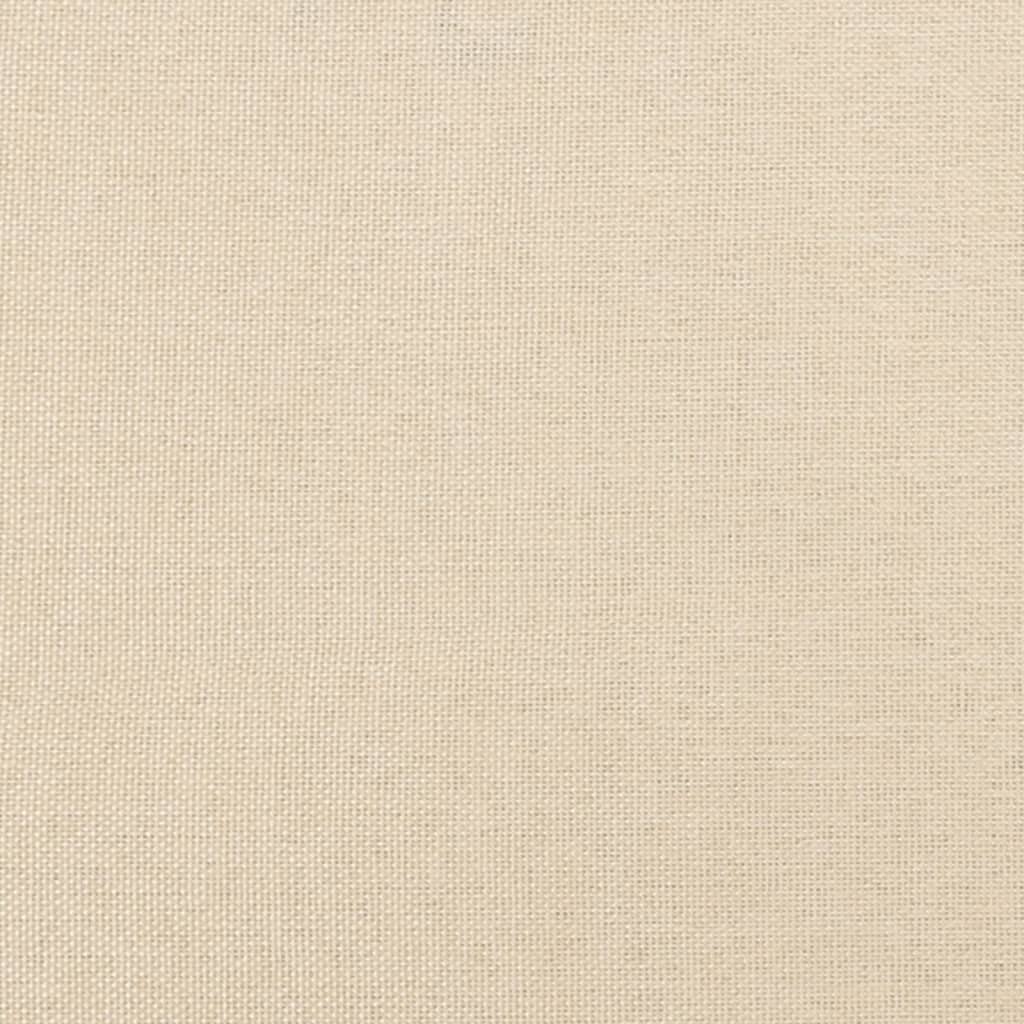 Κεφαλάρι με Πτερύγια Κρεμ 183x23x118/128 εκ. Υφασμάτινο