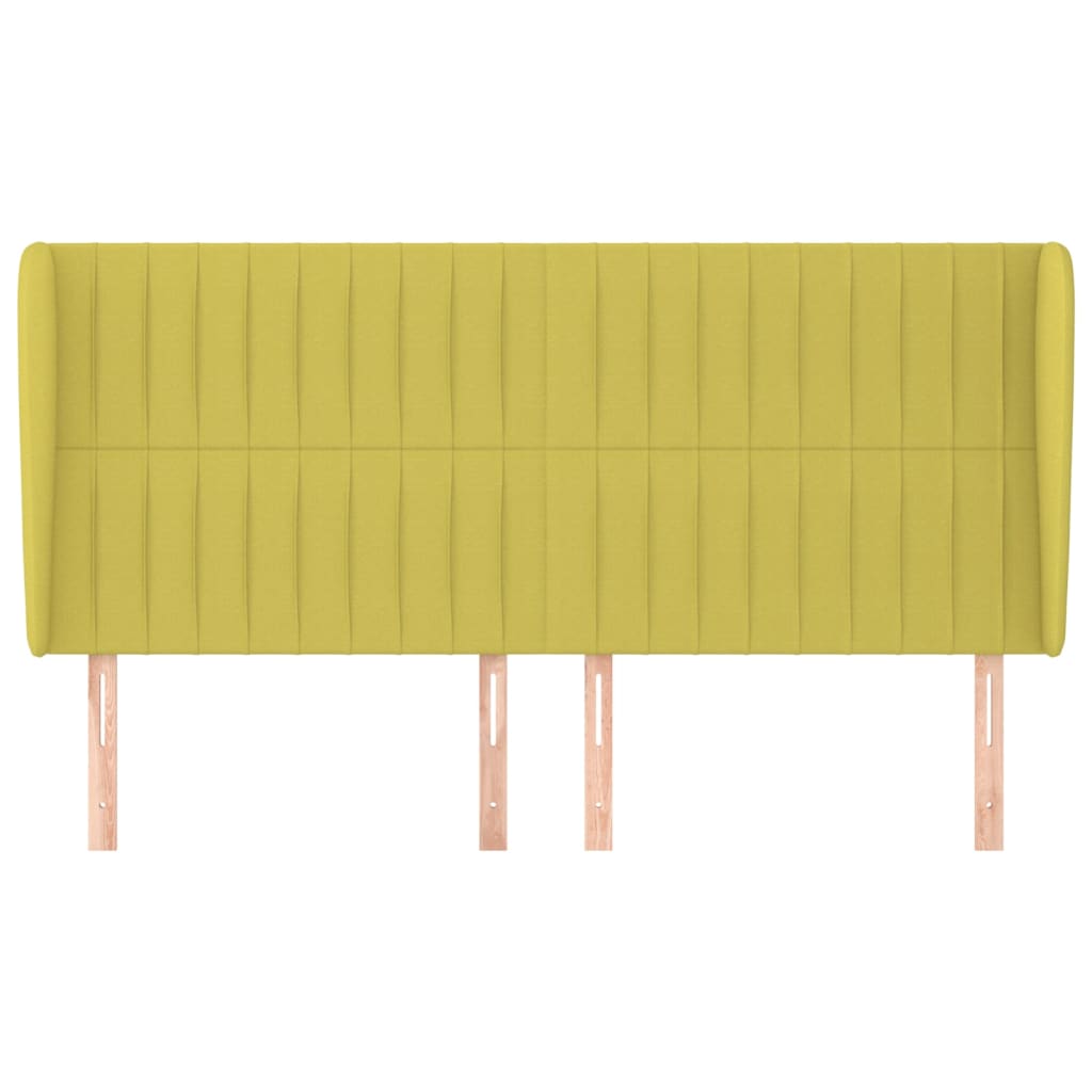 Κεφαλάρι με Πτερύγια Πράσινο 183x23x118/128 εκ. Υφασμάτινο