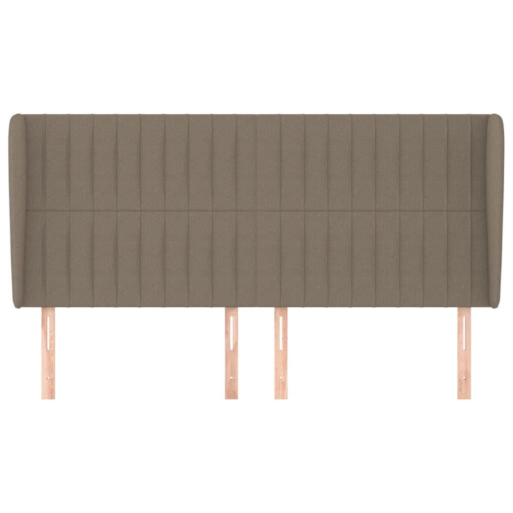 Κεφαλάρι με Πτερύγια Taupe 203x23x118/128 εκ. Υφασμάτινο