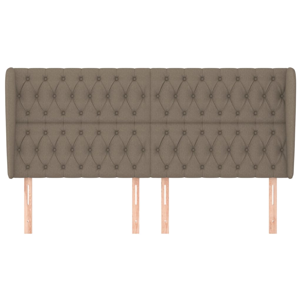 Κεφαλάρι με Πτερύγια Taupe 183x23x118/128 εκ. Υφασμάτινο