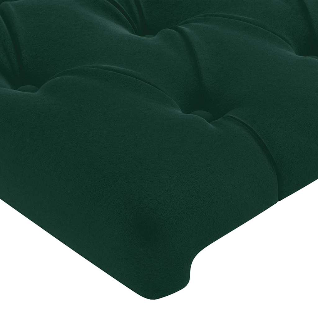 Κεφαλάρι με Πτερύγια Πράσινο 83x23x118/128 εκ. Βελούδινο - Pakobazaar