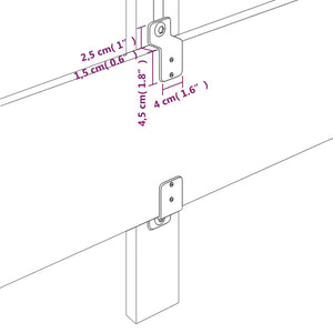 Κεφαλάρι με Πτερύγια Ροζ 163x23x118/128 εκ. Βελούδινο