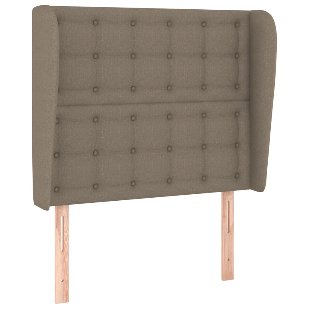 Κεφαλάρι με Πτερύγια Taupe 83x23x118/128 εκ. Υφασμάτινο