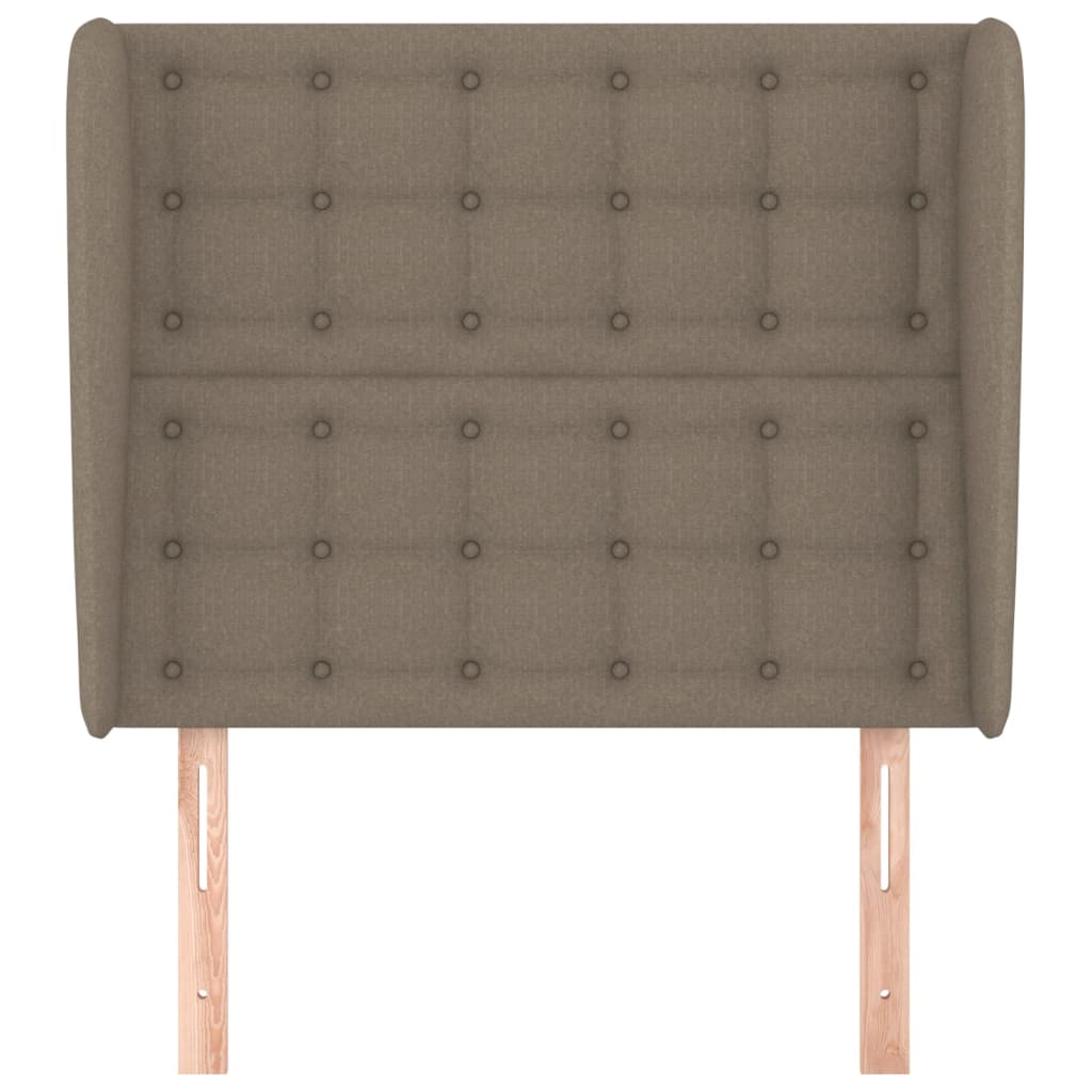 Κεφαλάρι με Πτερύγια Taupe 83x23x118/128 εκ. Υφασμάτινο