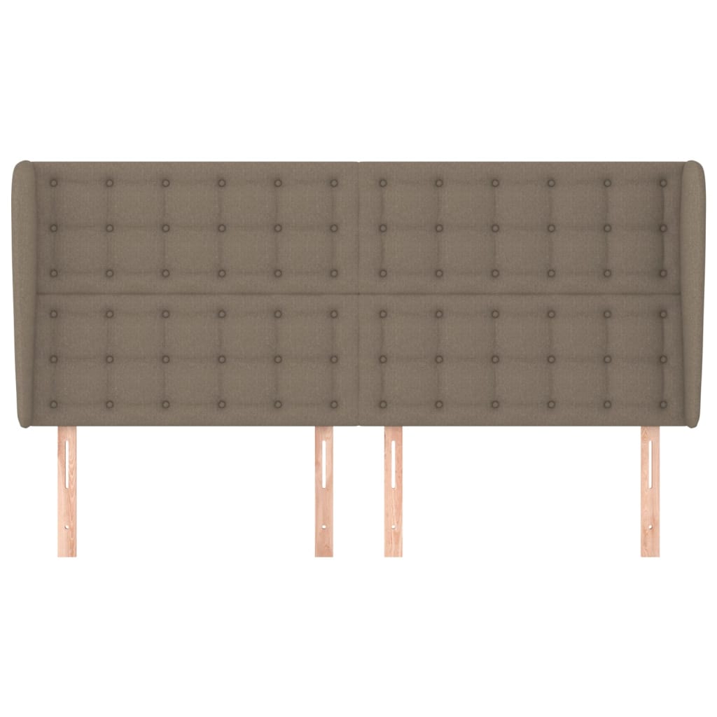 Κεφαλάρι με Πτερύγια Taupe 163x23x118/128 εκ. Υφασμάτινο