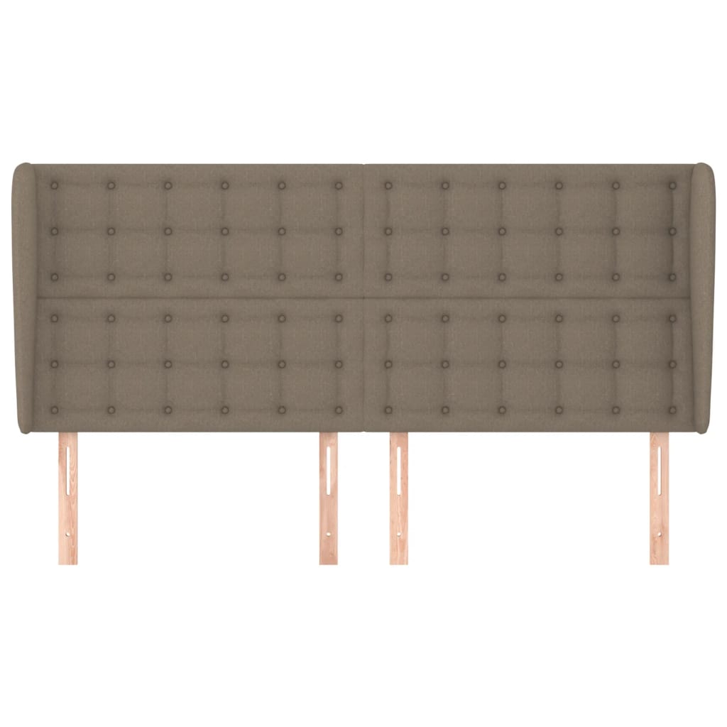 Κεφαλάρι με Πτερύγια Taupe 183x23x118/128 εκ. Υφασμάτινο