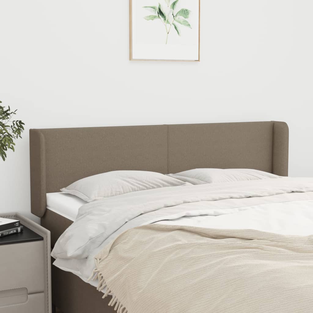 Κεφαλάρι με Πτερύγια Taupe 147x16x78/88 εκ. Υφασμάτινο