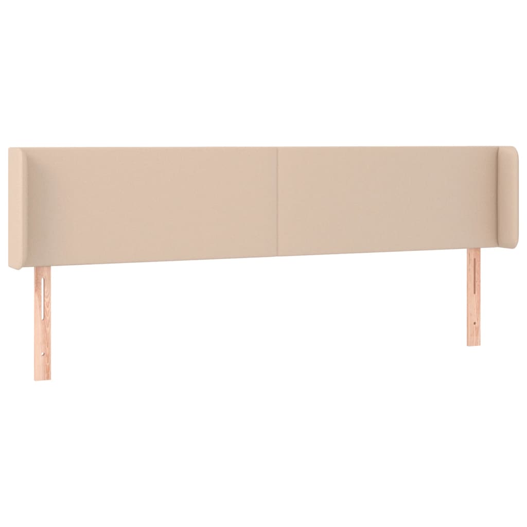 Κεφαλάρι με Πτερύγια Καπουτσίνο 163x16x78/88εκ. Συνθετικό Δέρμα