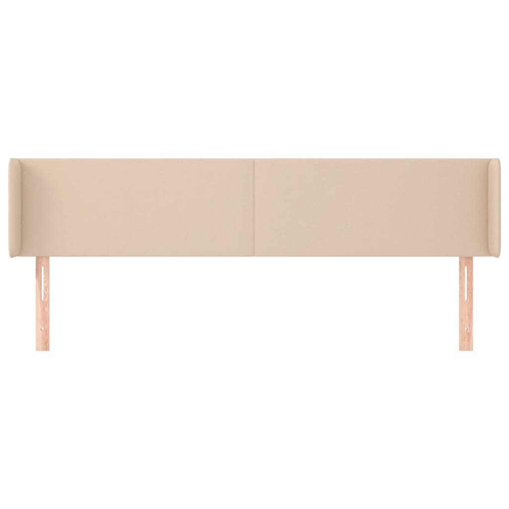 Κεφαλάρι με Πτερύγια Καπουτσίνο 163x16x78/88εκ. Συνθετικό Δέρμα