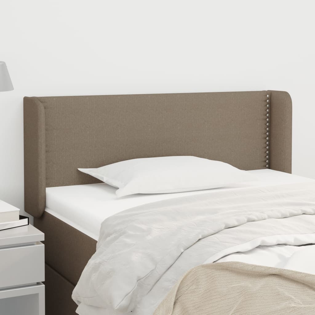 Κεφαλάρι με Πτερύγια Taupe 103x16x78/88 εκ. Υφασμάτινο - Pakobazaar