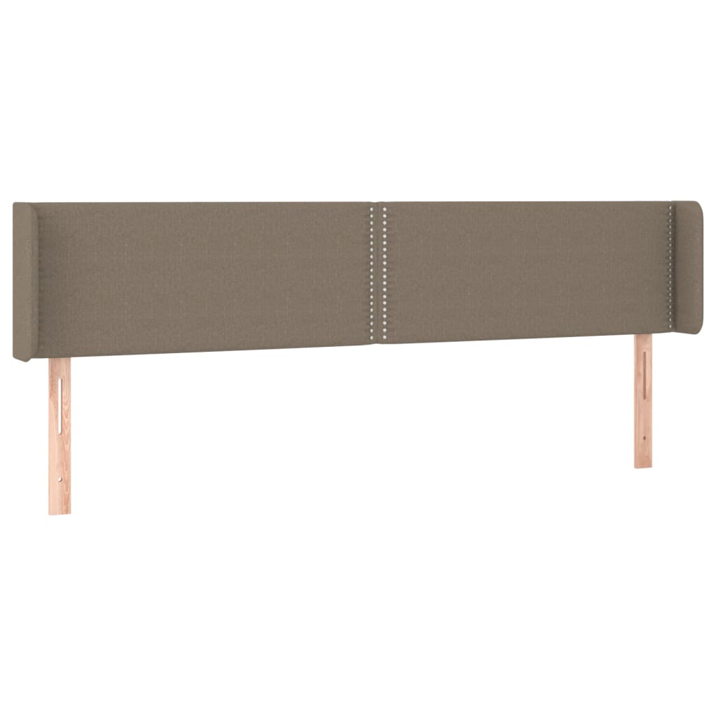 Κεφαλάρι με Πτερύγια Taupe 163x16x78/88 εκ. Υφασμάτινο - Pakobazaar