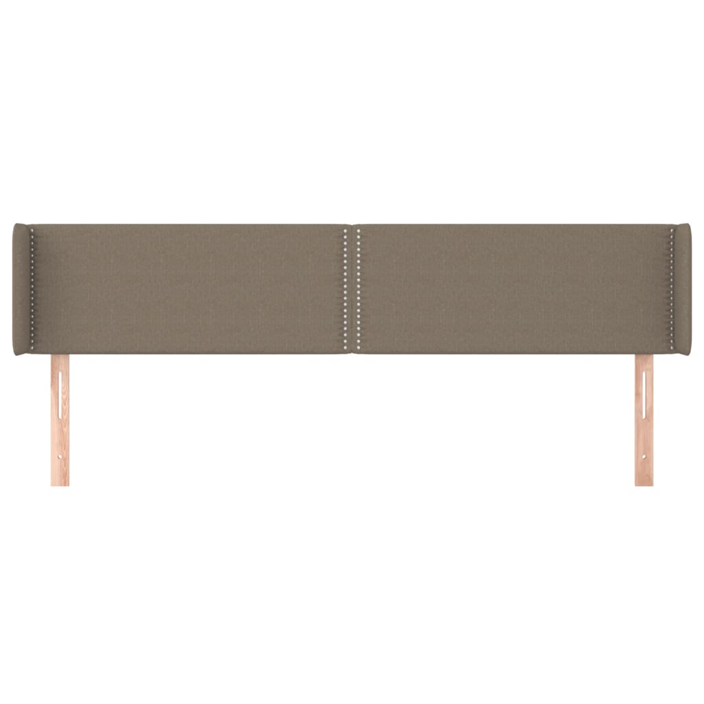 Κεφαλάρι με Πτερύγια Taupe 163x16x78/88 εκ. Υφασμάτινο - Pakobazaar