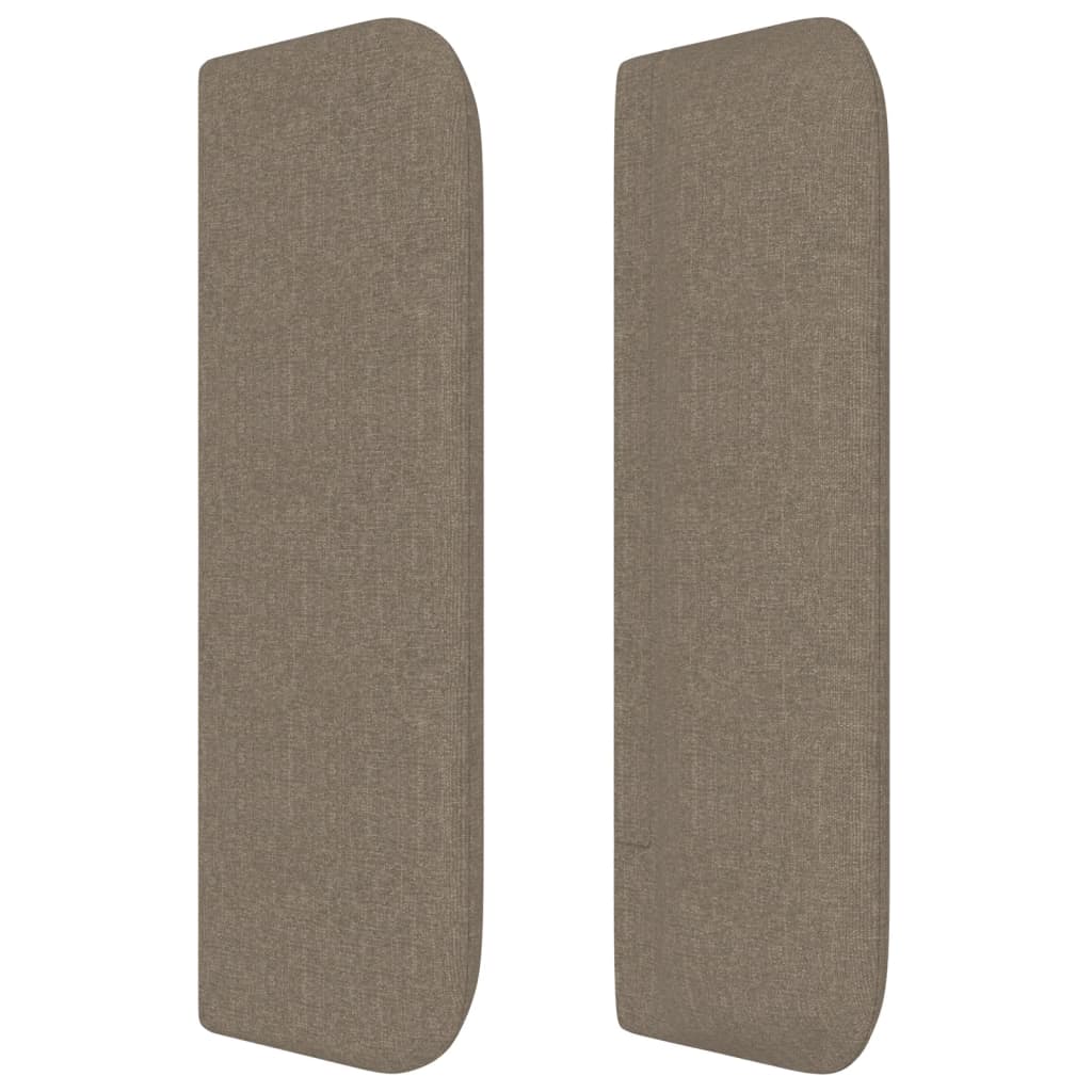 Κεφαλάρι με Πτερύγια Taupe 163x16x78/88 εκ. Υφασμάτινο - Pakobazaar