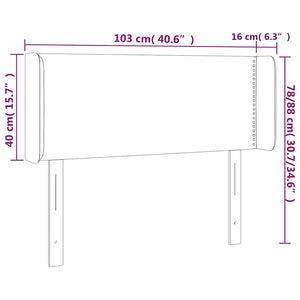 Κεφαλάρι με Πτερύγια Σκούρο Πράσινο 103x16x78/88 εκ. Βελούδινο