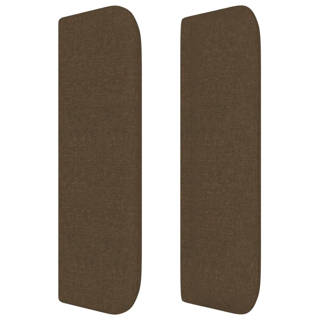 Κεφαλάρι με Πτερύγια Σκούρο Καφέ 103x16x78/88 εκ. Υφασμάτινο