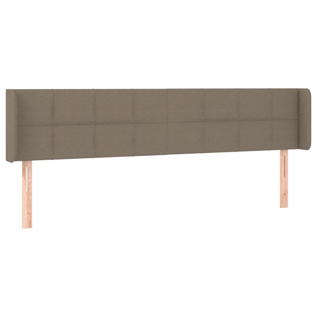 Κεφαλάρι με Πτερύγια Taupe 163x16x78/88 εκ. Υφασμάτινο