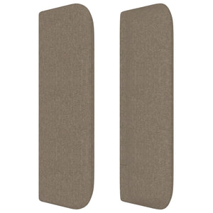 Κεφαλάρι με Πτερύγια Taupe 163x16x78/88 εκ. Υφασμάτινο