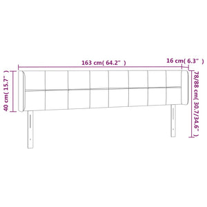 Κεφαλάρι με Πτερύγια Μπλε 163x16x78/88 εκ. Υφασμάτινο