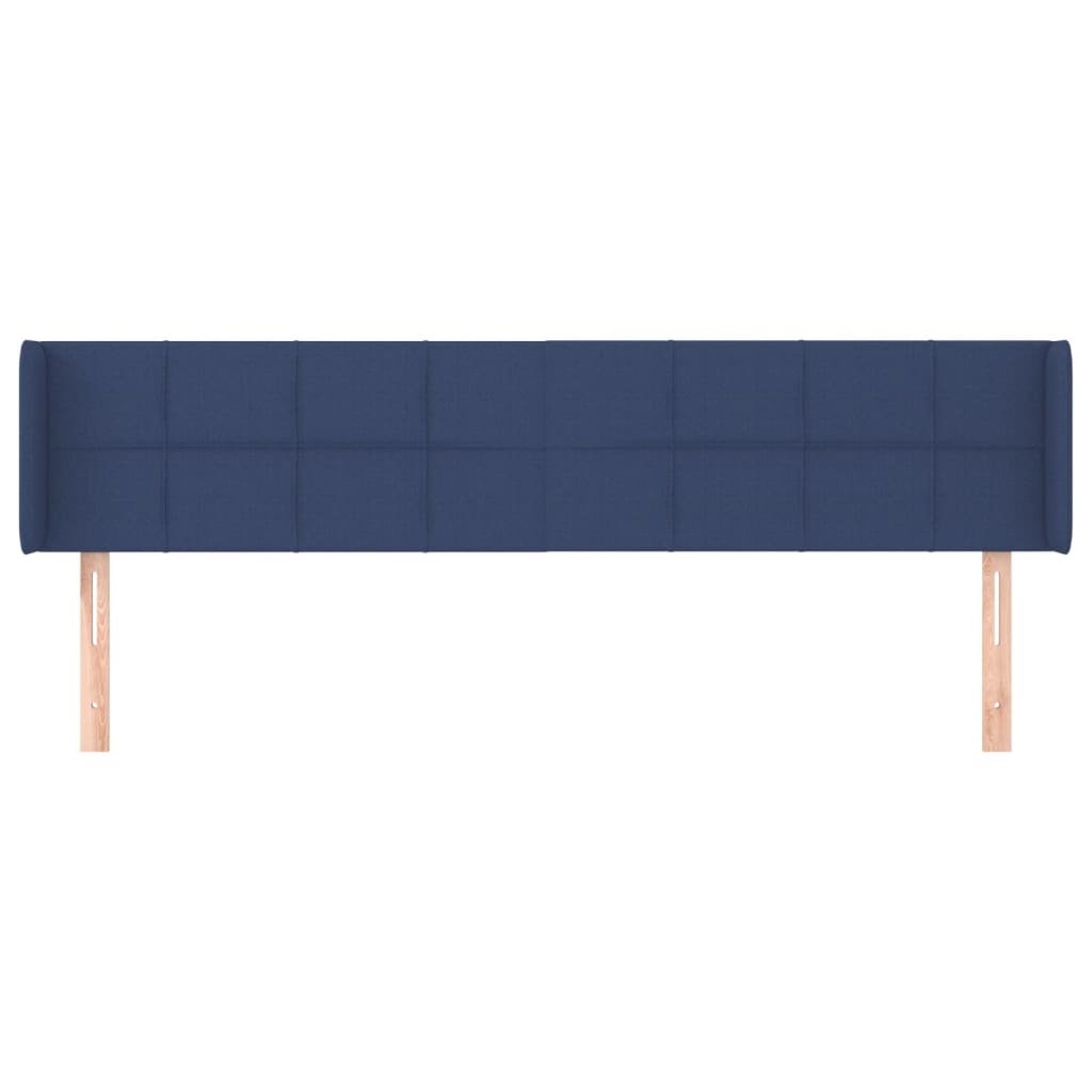 Κεφαλάρι με Πτερύγια Μπλε 183x16x78/88 εκ. Υφασμάτινο