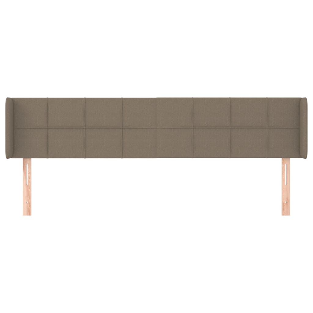 Κεφαλάρι με Πτερύγια Taupe 203x16x78/88 εκ. Υφασμάτινο