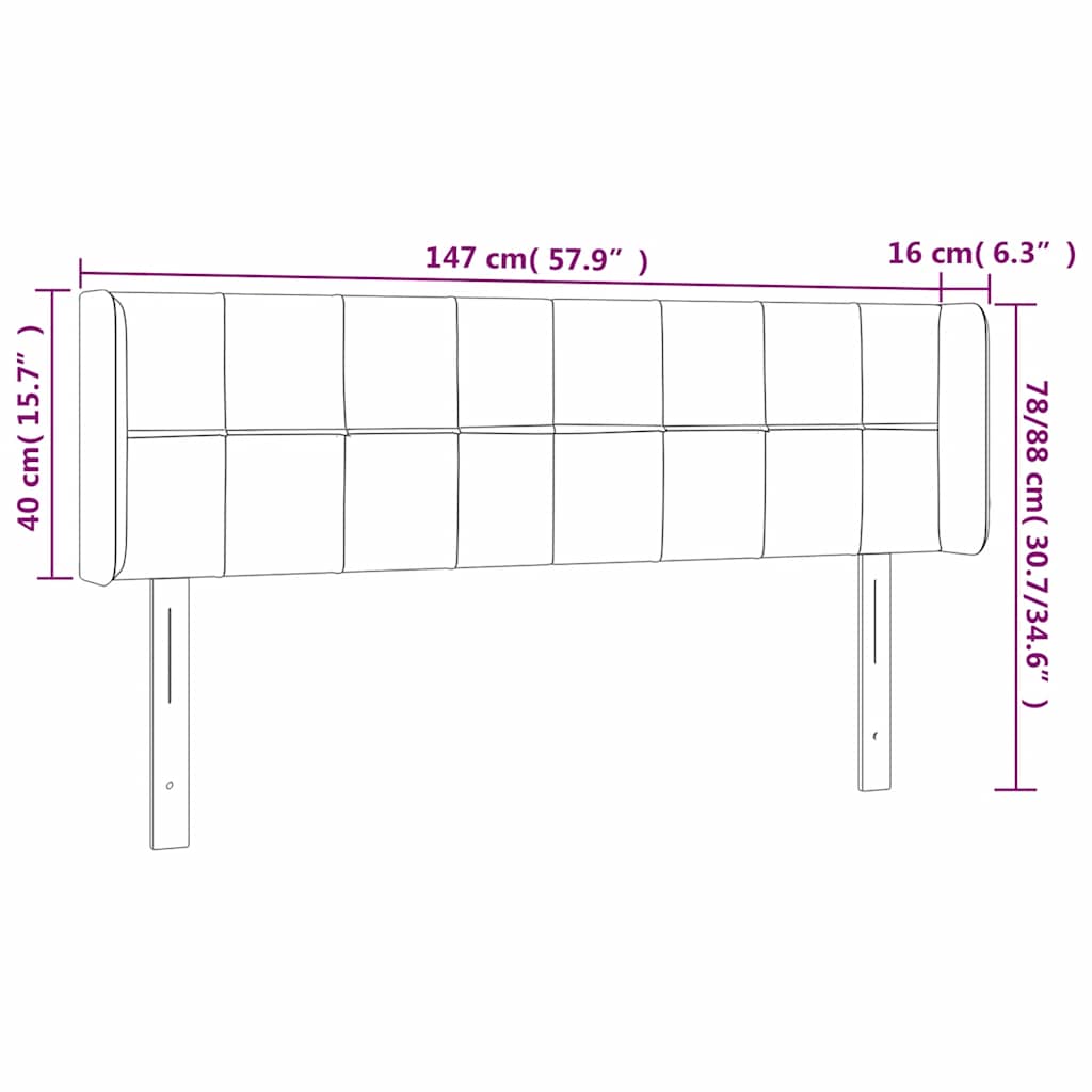 Κεφαλάρι με Πτερύγια Σκούρο Πράσινο 147x16x78/88 εκ. Βελούδινο