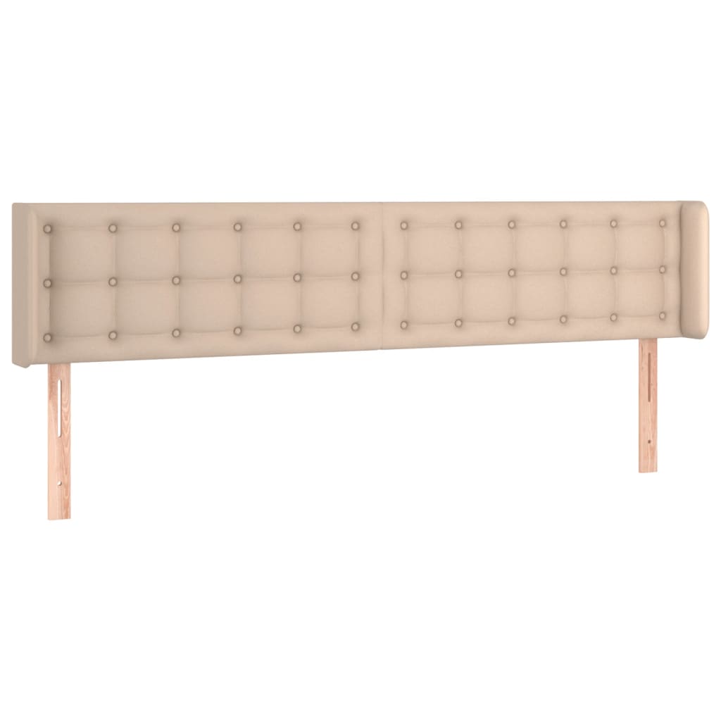 Κεφαλάρι με Πτερύγια Καπουτσίνο 163x16x78/88εκ. Συνθετικό Δέρμα - Pakobazaar