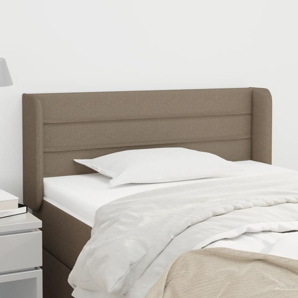 Κεφαλάρι με Πτερύγια Taupe 83x16x78/88 εκ. Υφασμάτινο
