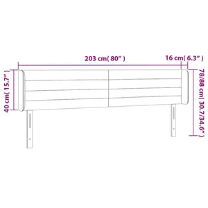 Κεφαλάρι με Πτερύγια Σκούρο Πράσινο 203x16x78/88 εκ. Βελούδινο