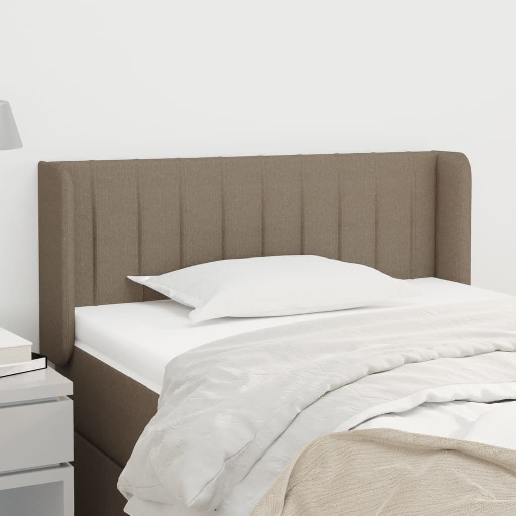Κεφαλάρι με Πτερύγια Taupe 83x16x78/88 εκ. Υφασμάτινο
