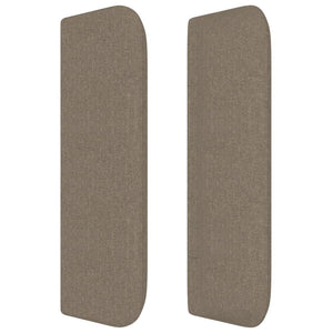 Κεφαλάρι με Πτερύγια Taupe 93x16x78/88 εκ. Υφασμάτινο