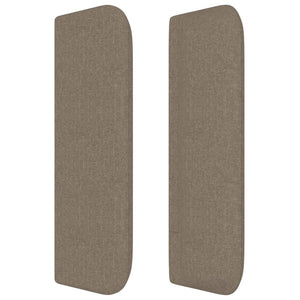 Κεφαλάρι με Πτερύγια Taupe 147x16x78/88 εκ. Υφασμάτινο