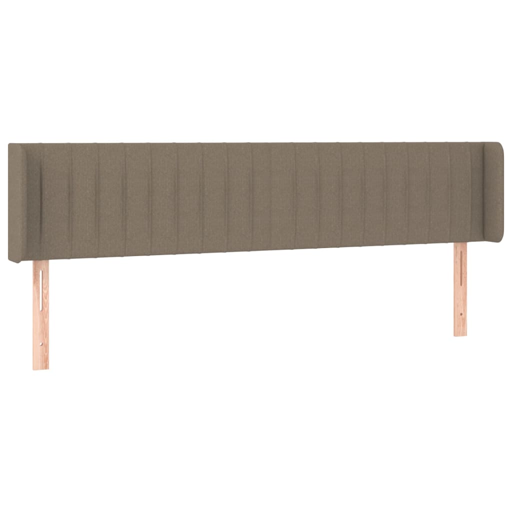 Κεφαλάρι με Πτερύγια Taupe 163x16x78/88 εκ. Υφασμάτινο