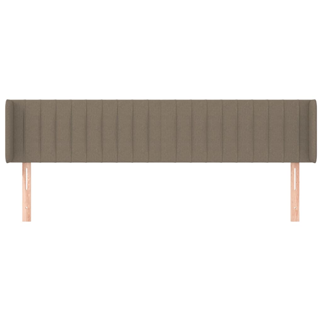 Κεφαλάρι με Πτερύγια Taupe 163x16x78/88 εκ. Υφασμάτινο