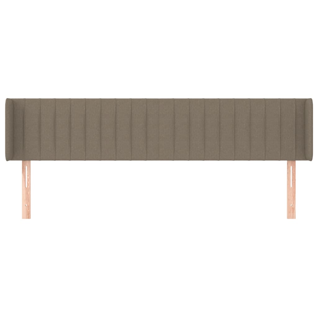 Κεφαλάρι με Πτερύγια Taupe 183x16x78/88 εκ. Υφασμάτινο