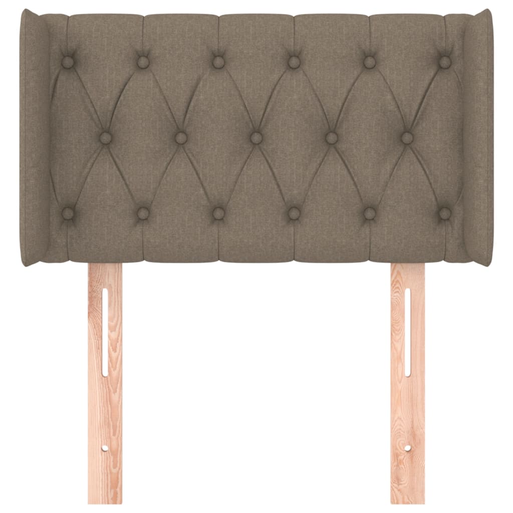 Κεφαλάρι με Πτερύγια Taupe 83x16x78/88 εκ. Υφασμάτινο