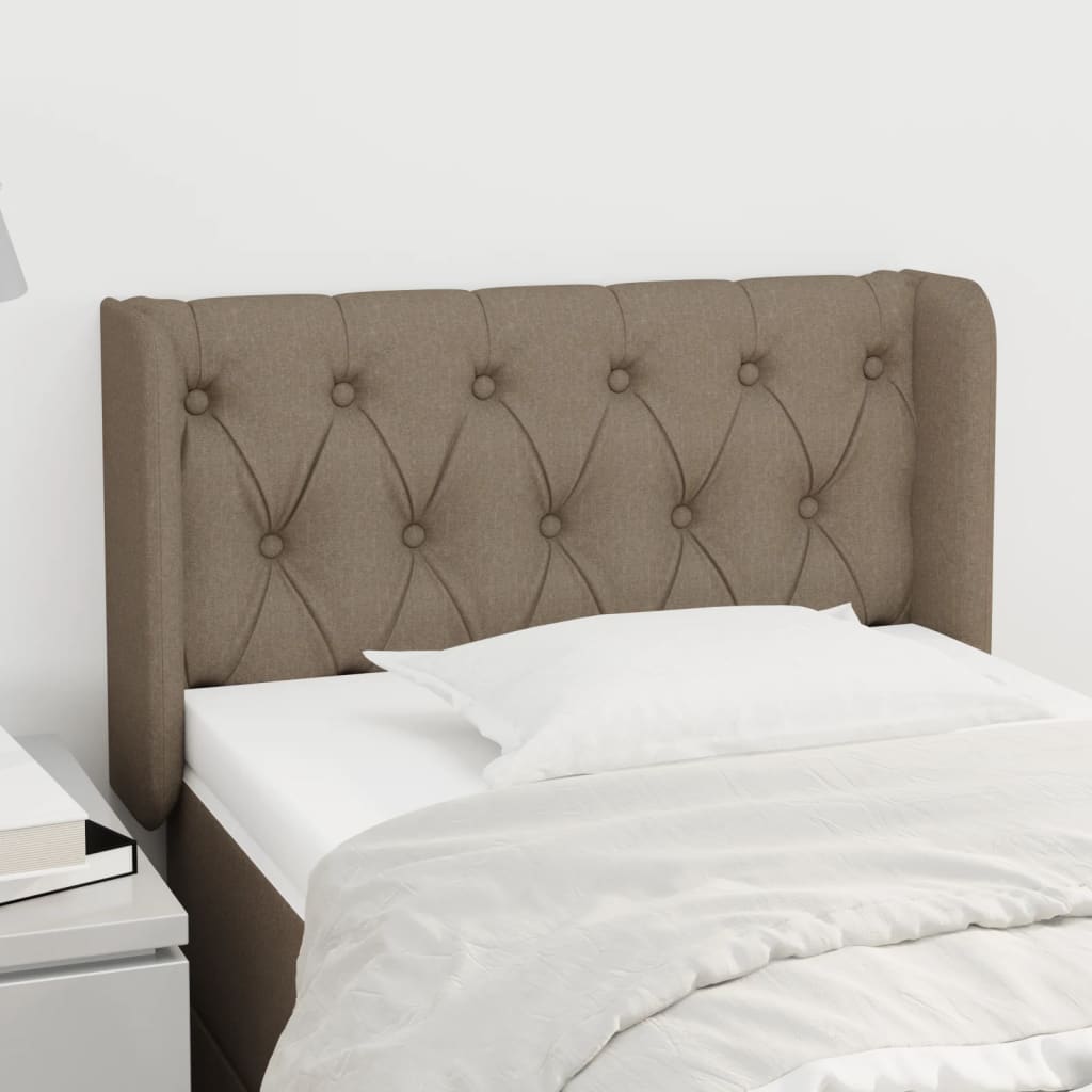Κεφαλάρι με Πτερύγια Taupe 83x16x78/88 εκ. Υφασμάτινο