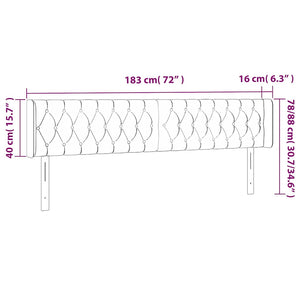 Κεφαλάρι με Πτερύγια Σκούρο Πράσινο 183x16x78/88 εκ. Βελούδινο