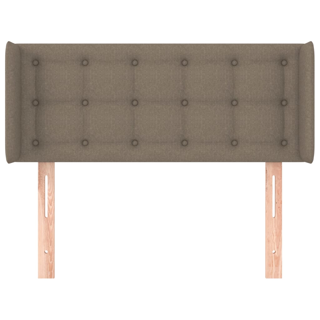 Κεφαλάρι με Πτερύγια Taupe 93x16x78/88 εκ. Υφασμάτινο