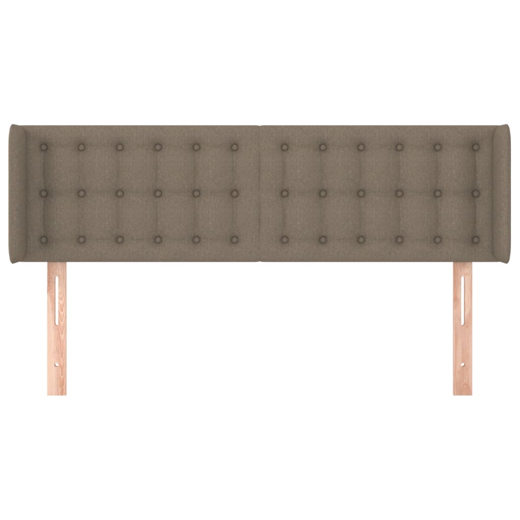 Κεφαλάρι με Πτερύγια Taupe 147x16x78/88 εκ. Υφασμάτινο